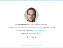 Tablet Screenshot of doriankarter.com